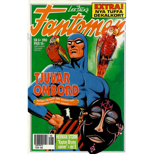 Fantomen 1992-06 - klistermärken medföljer (Begagnad)