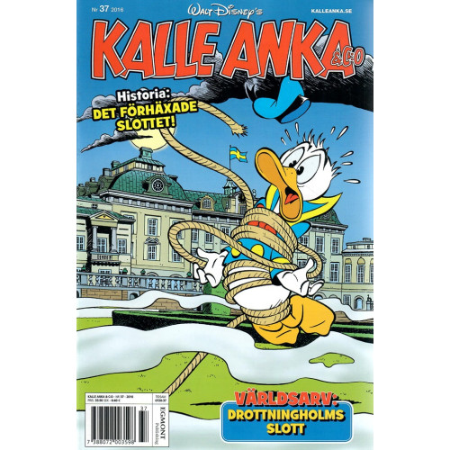 Kalle Anka & Co 2016-37 Kalle på Drottningholms slott  (Begagnad)