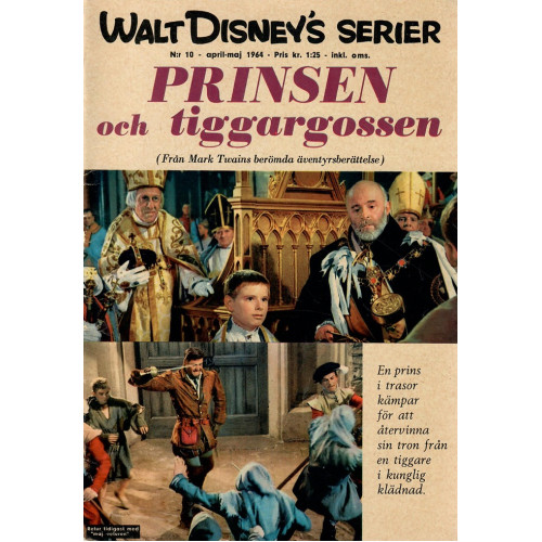 Walt Disneys serier 1964-10 Prinsen och tiggargossen (Begagnad) 