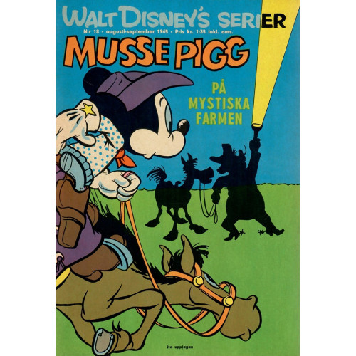 Walt Disneys serier 1965-18 Musse Pigg på den mystiska farmen (Begagnad) 