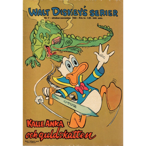 Walt Disneys serier 1963-07 Kalle Anka och guldskatten (Begagnad) 