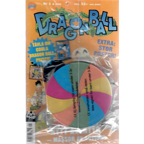 Dragon ball Z 2004-01 Frisbee + poster medföljer