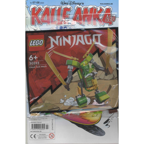 Kalle Anka & Co 2022-07/08 Lego Ninjago medföljer