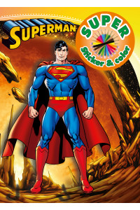 Superman Målarbok med klistermärken