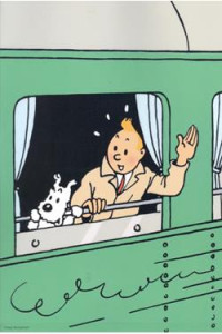 A4 Plastmapp - Tintin vinkar från tåget