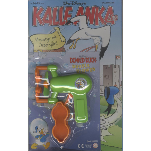 Kalle Anka & Co 2025-24/25 Bubble blower medföljer