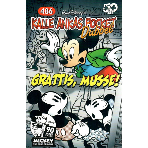 Kalle Ankas Pocket 486 Grattis Musse (Dubbelpocket)