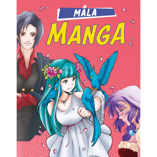 Måla manga - Målarbok