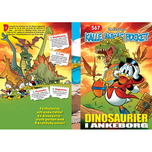 Kalle Ankas Pocket 567 Dinosaurier i Ankeborg