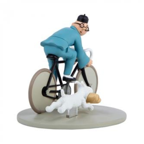 Staty - Tintin på cykel, 12 cm i resin