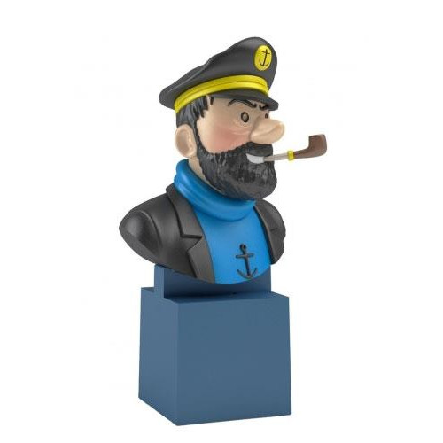 Plastfigur - Byst - Kapten Haddock, 7 cm 