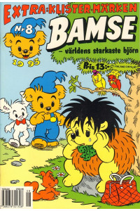 Bamse 1993-08 (Med klistermärken)