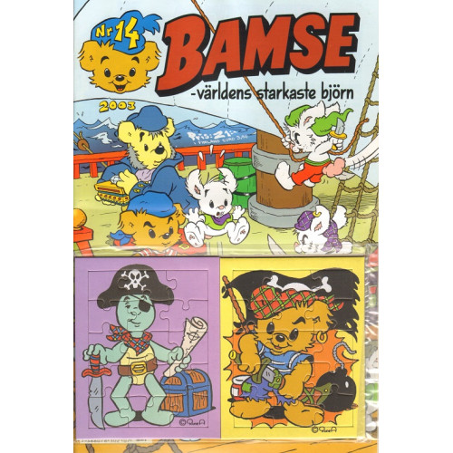 Bamse 2003-14 Med bilaga: 2 st. 15-bitars-pussel
