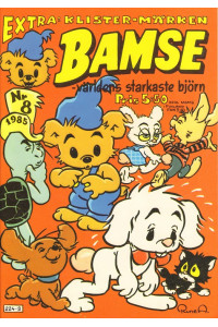 Bamse 1985-08 (Med klistermärken)