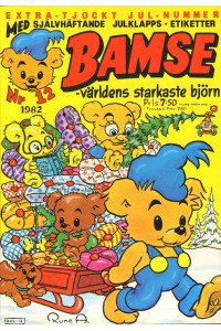 Bamse 1982-12 (Med självhäftade julklapps-etiketter)