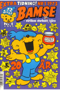 Bamse 1993-01  (jubileumsnummer 20 år med 1:a nr 1-1973)