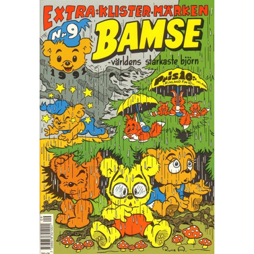 Bamse 1991-09 (Med klistermärken)