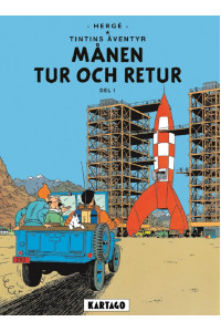 Tintin 16 Månen tur och retur del 1 (Inb) (Nytryck på Kartago förlag) (1:a upplaga)
