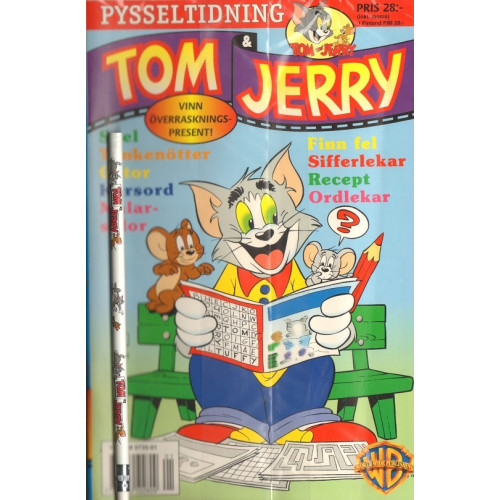 Tom och Jerry 1998 Pysseltidning (ingår penna)