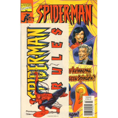 Spider-Man 2000-03 Medföljer klistermärken (Se bild)