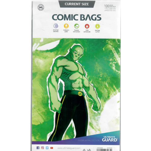 Plastficka Ultimate guard current size (för usa serietidningar)