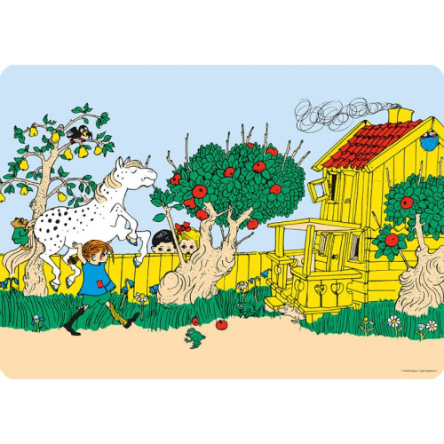 Tallriksunderlägg - Pippi Långstrump, Villa Villerkulla