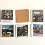 Glasunderlägg - Jan Stenmark (6 olika motiv)