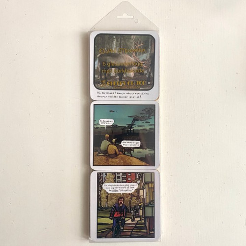 Glasunderlägg - Jan Stenmark (6 olika motiv)