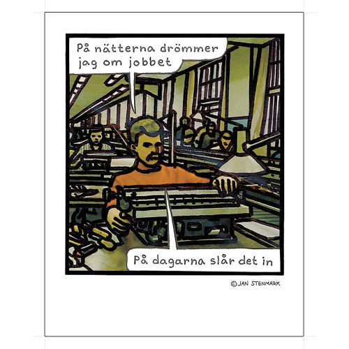 Affisch - Jan Stenmark 'jobbet'  (85166)