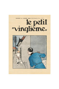 Vykort - Le Petit Vingtiéme - Tintin gående (Nr 39)