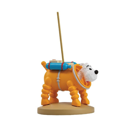 Staty - Milou i rymddräkt, 9 cm i resin