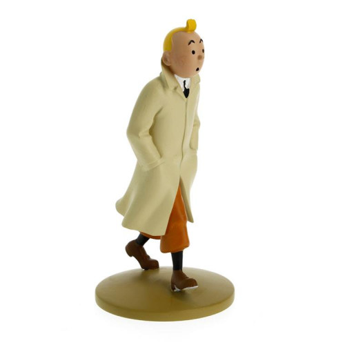 Staty - Tintin i Trenchcoat, 12 cm i resin