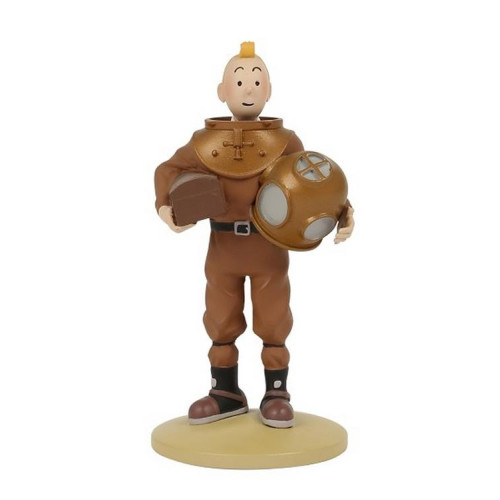 Tintin i dykardäkt 12 cm i resin