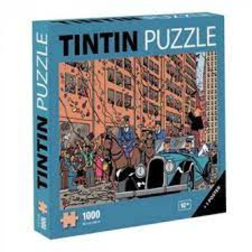 Pussel - Parad från Tintin i Amerika, poster medföljer (1000 bitar)