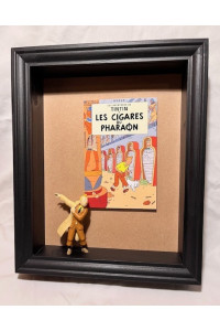 Tintin tavla - Faraos Tintin 20x25x6 cm