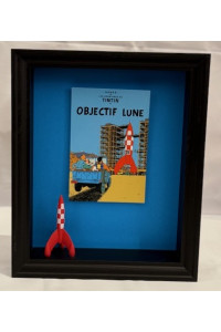 Tintin tavla - månen 20x25x6 cm Tintin tavla - månen 20x25x6 cm