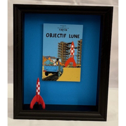 Tintin tavla - månen 20x25x6 cm Tintin tavla - månen 20x25x6 cm