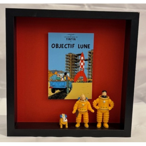 Tintin tavla - raketen 25x25x6 cm Tintin tavla - raketen 25x25x6 cm
