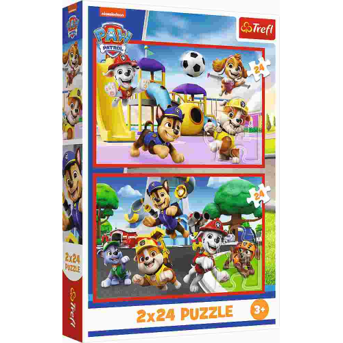 Pussel - Paw Patrol, Doggy day of fun  (2x24 bitar)